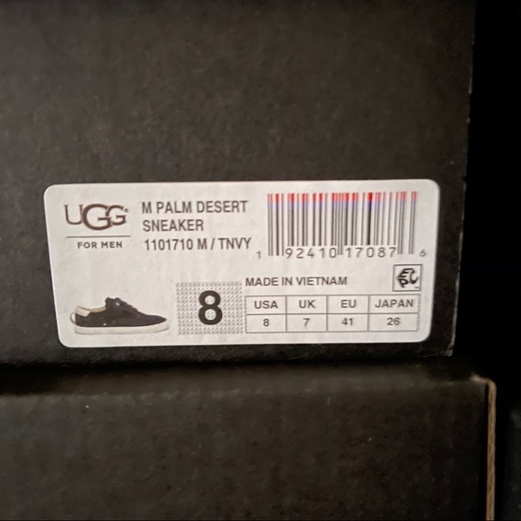 UGG Lace Up Sneaker True Navy New in box Multiple - Picture 10 of 10